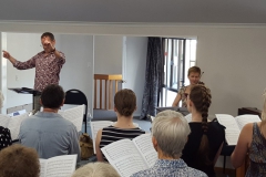 Teapot Summer School | Gallery 2020 | First rehearsal with Kathryn fresh off the plane